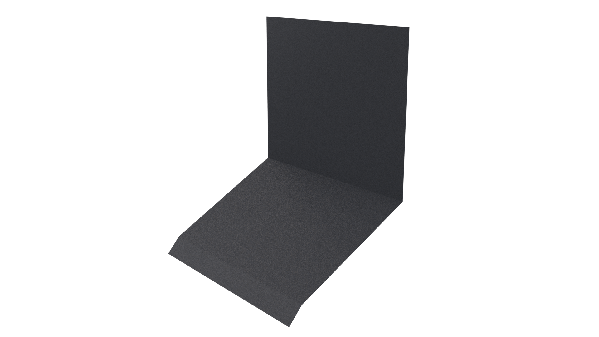 Планка примыкания верхняя к стене фальц 150x130x20 мм, 7024 графитовый серый PUR Pruf