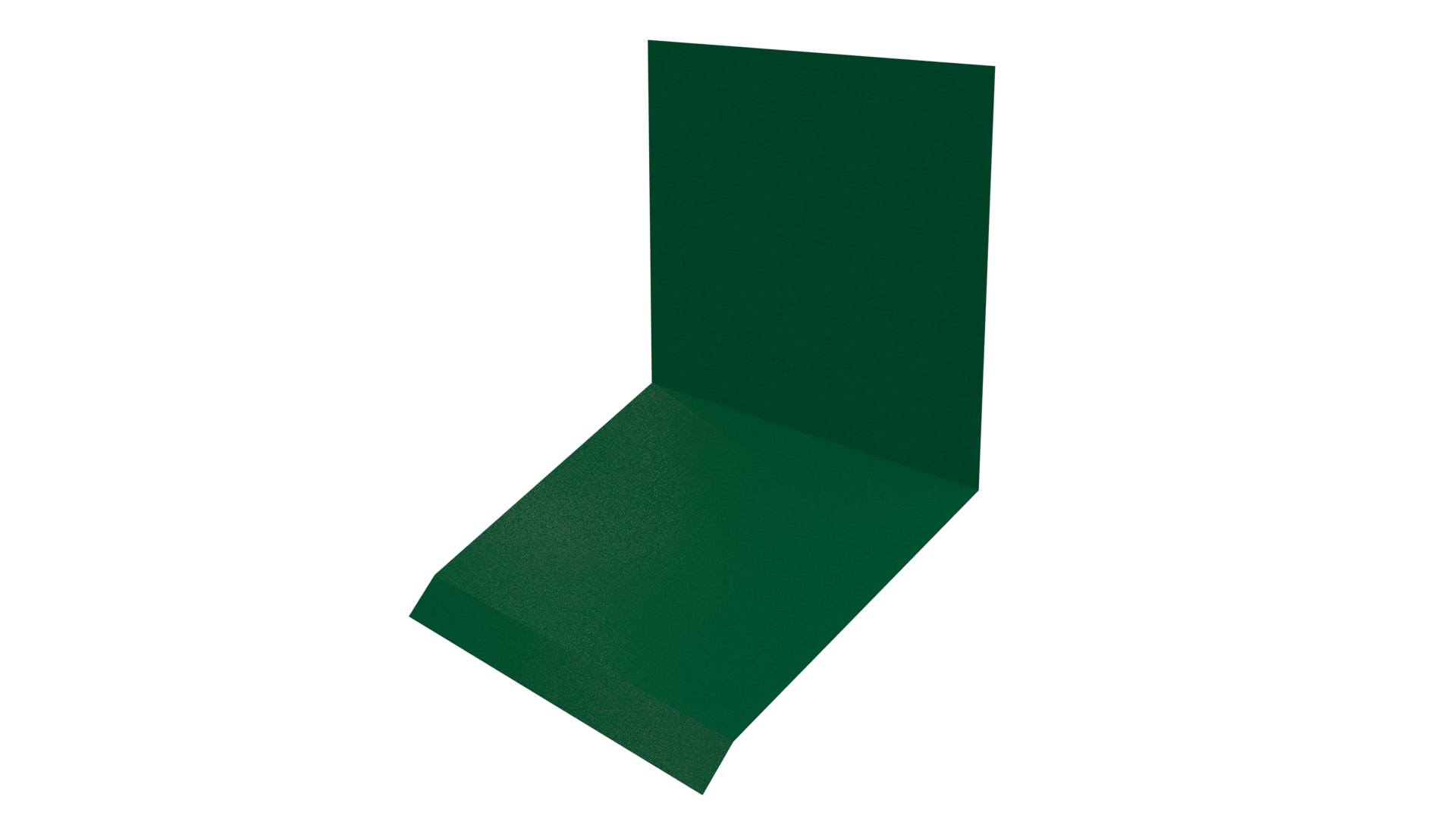 Планка примыкания верхняя к стене фальц 150x130x20 мм, 6029 мятно-зеленый глянцевый