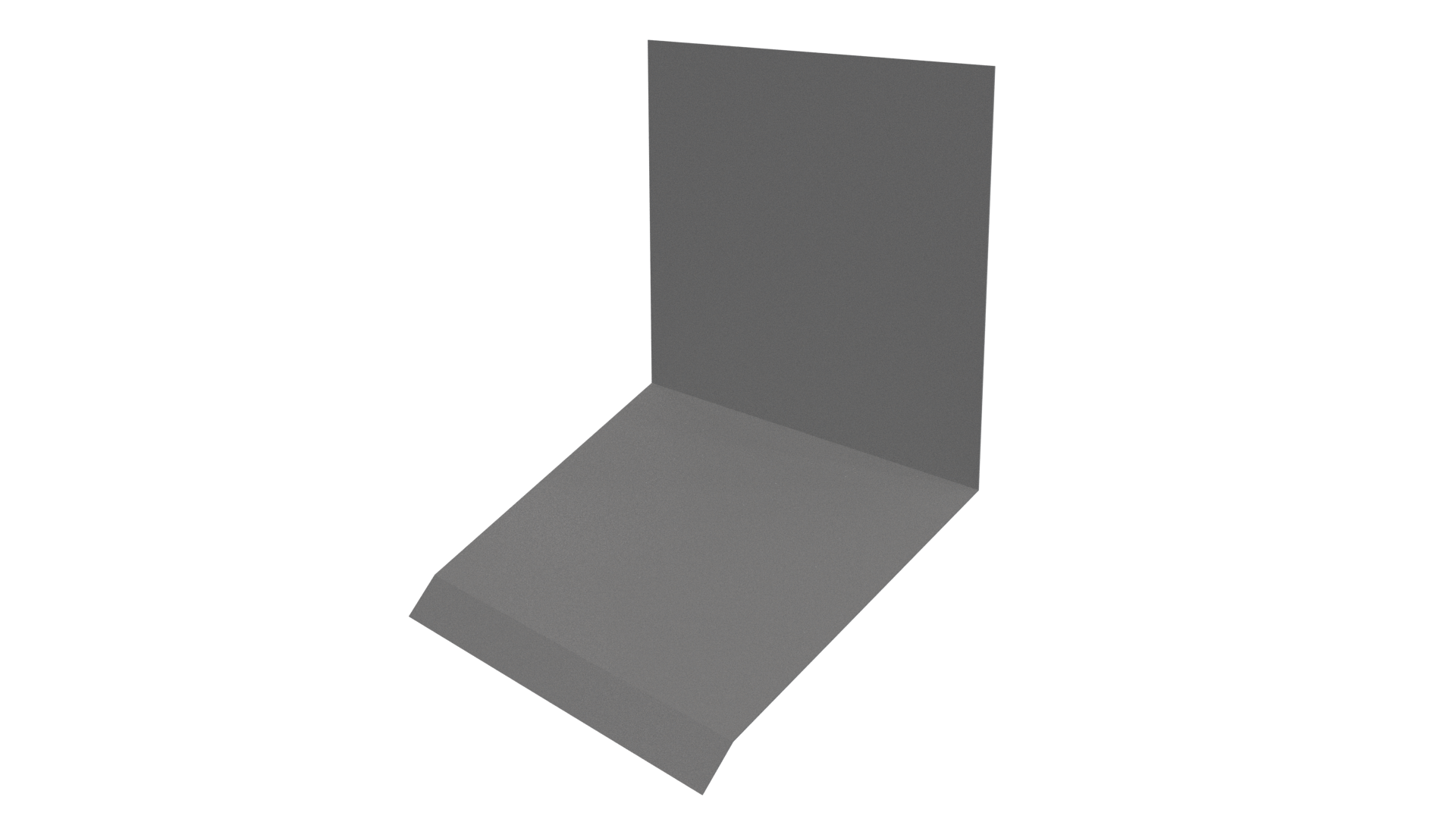 Планка примыкания верхняя к стене фальц 150x130x20 мм, 9006 бело-алюминиевый глянцевый
