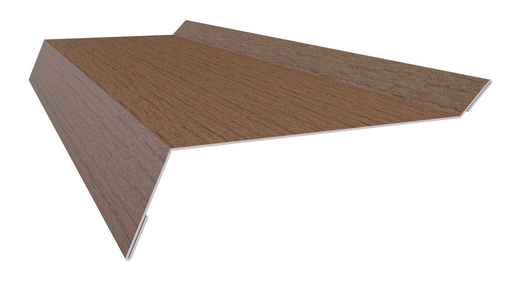 Планка примыкания в штробу 20x60x10 мм, Дуб Сантана 3D