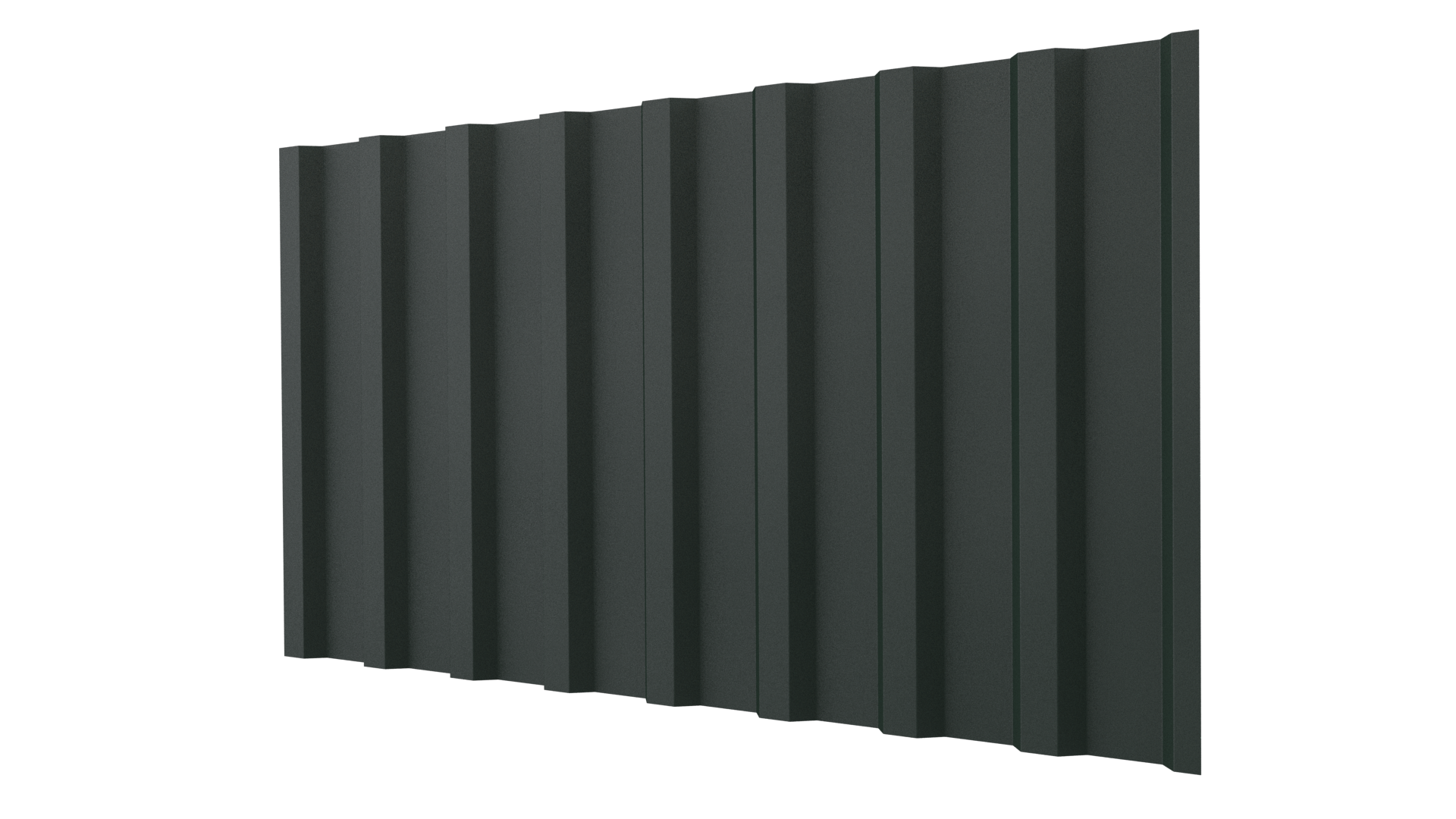 Профнастил С20B 1150/1100x0,45 мм, 6009 пихтовый зеленый матовый