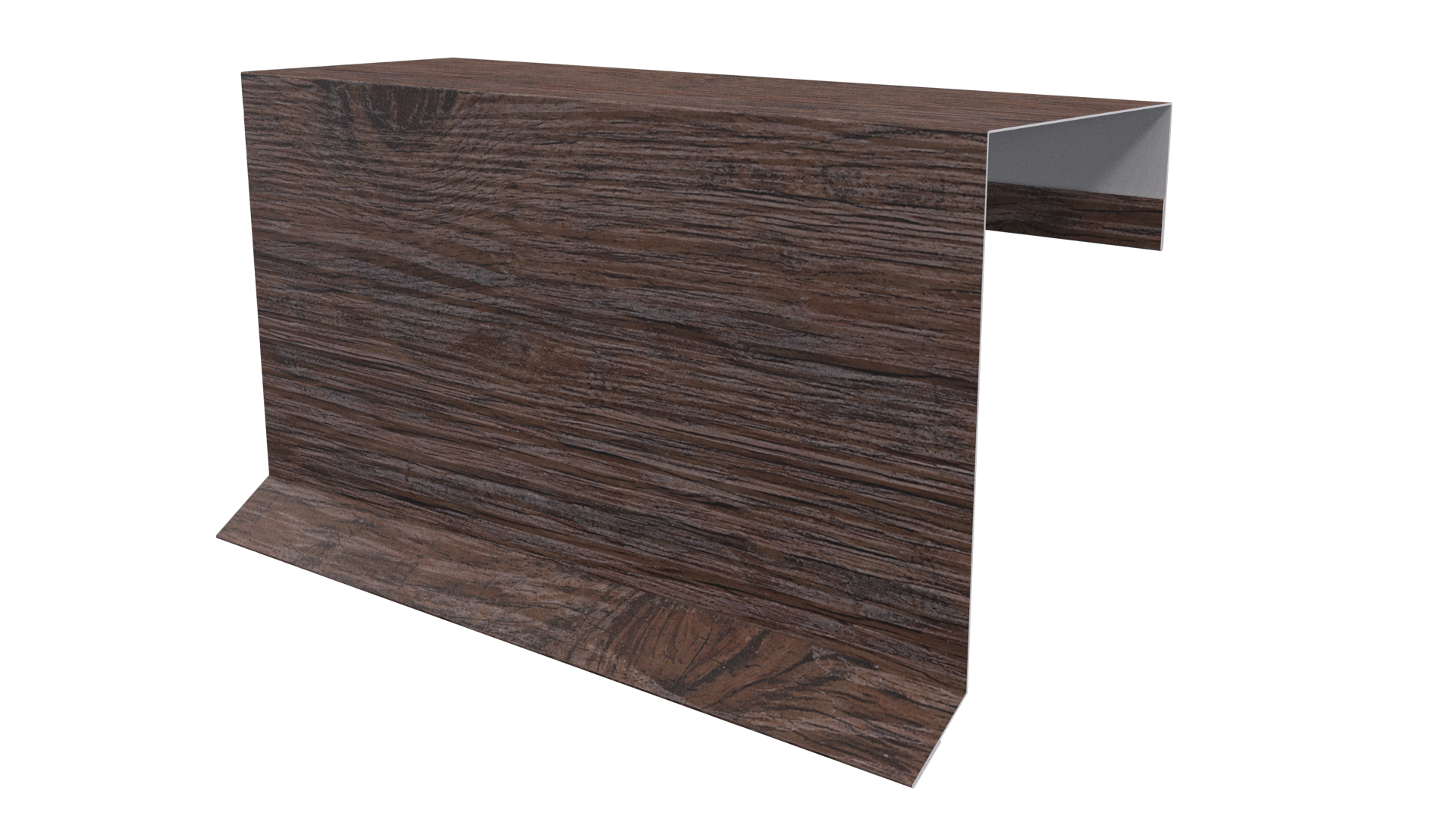 Планка торцевая фальц 65x97 мм, Морёный дуб 3D