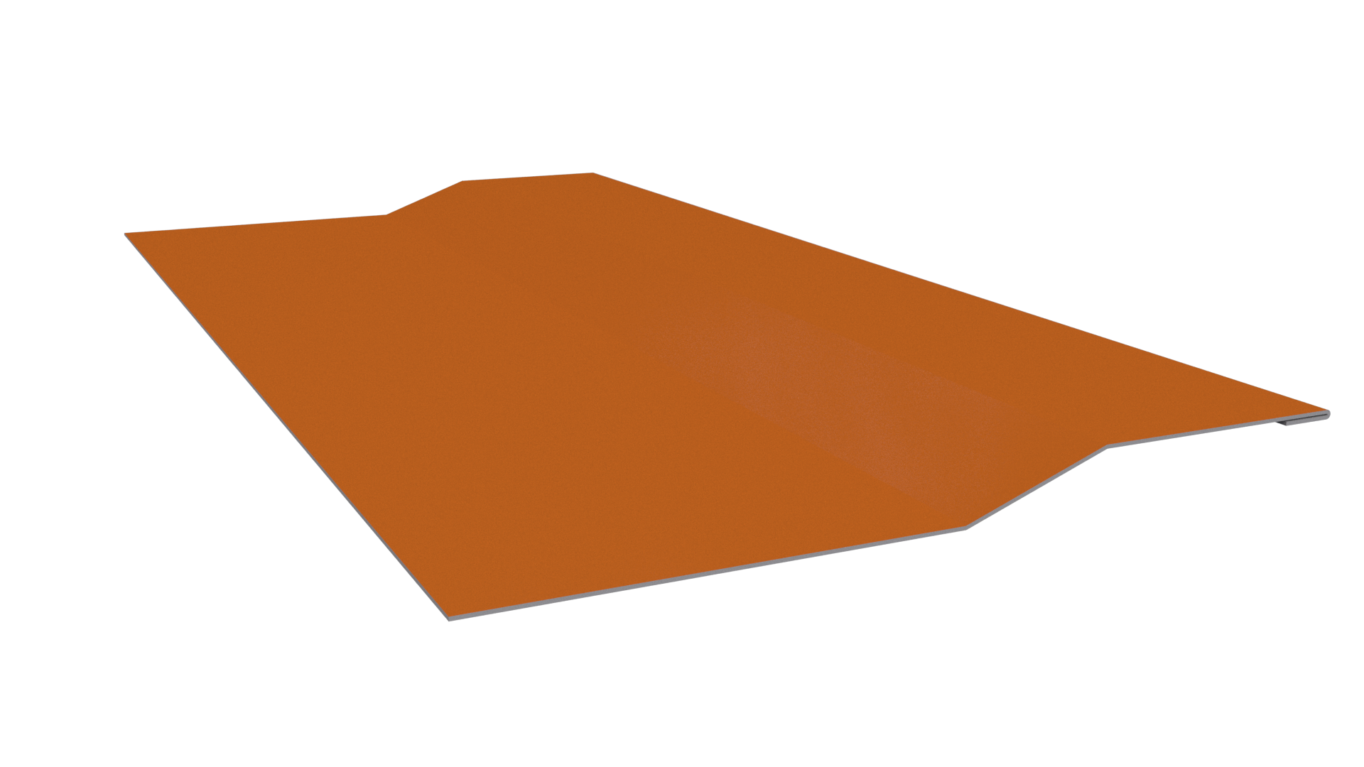 Планка крепёжная фальц 50x17x29 мм, 2011 насыщенный оранжевый глянцевый