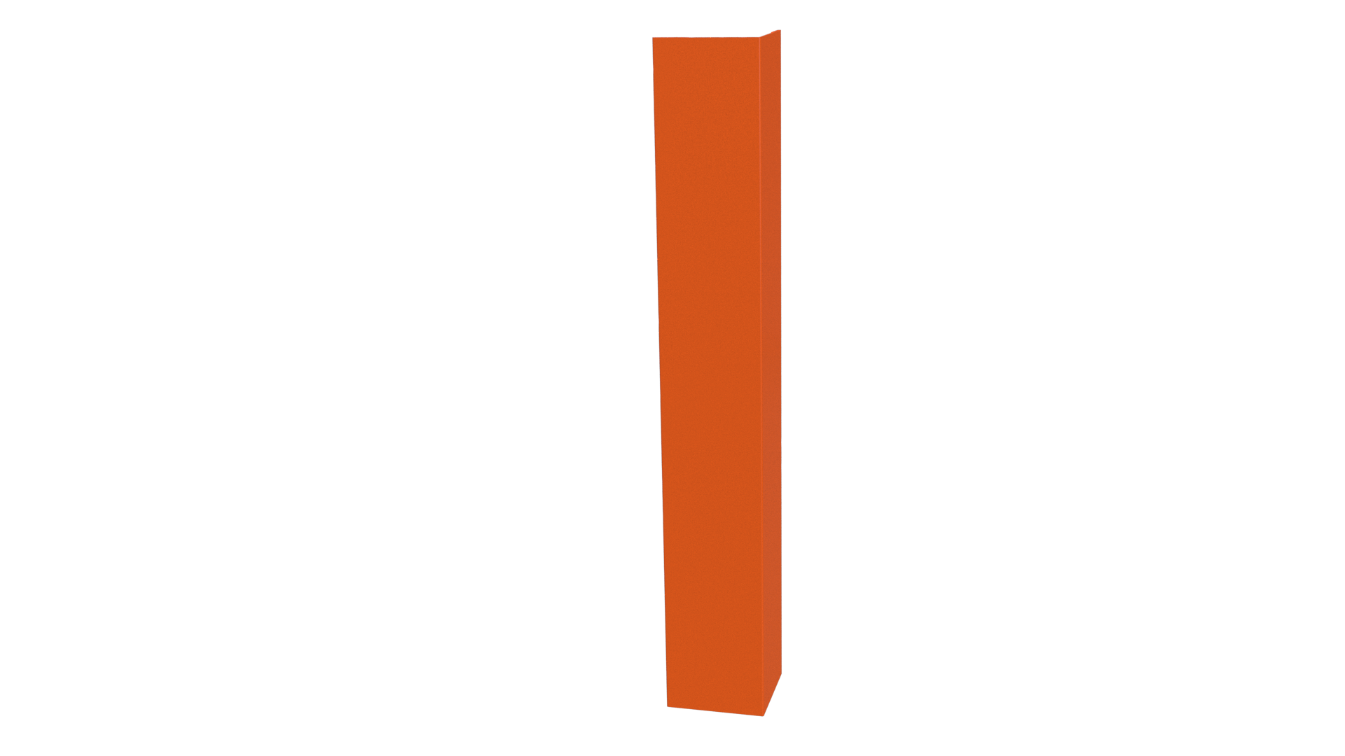Планка угла наружного 50x50x2000 мм, 2004 оранжевый глянцевый