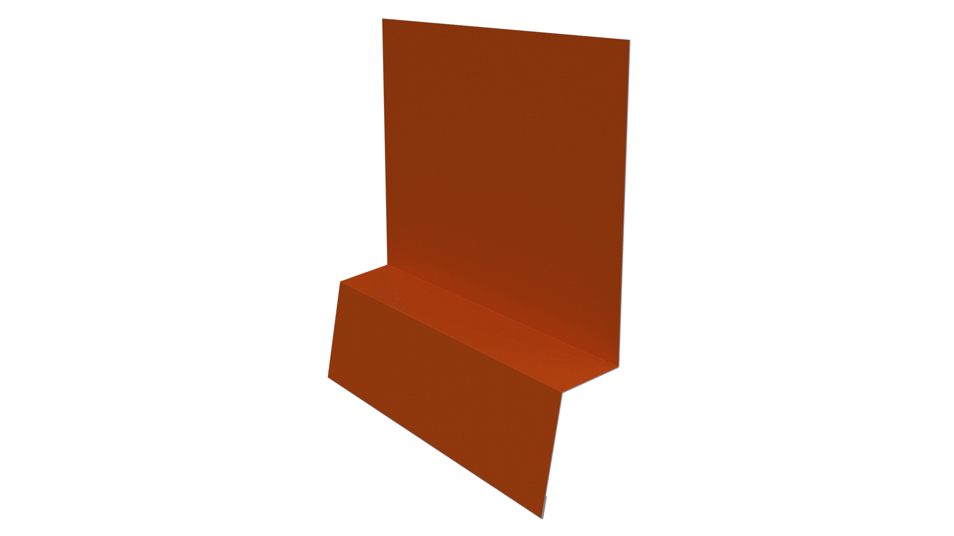 Планка стартовая фальц 135x30x55 мм, 2004 оранжевый глянцевый