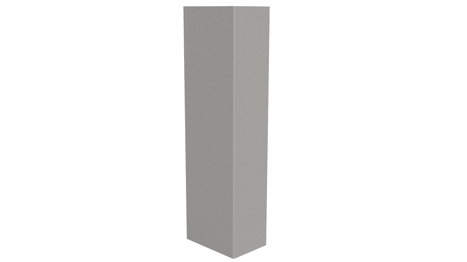 Стойка 40x60x40 мм, 9002 светло-серый глянцевый