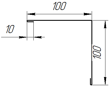 Угол наружный 100x100x2000 мм, 9003 сигнальный белый глянцевый