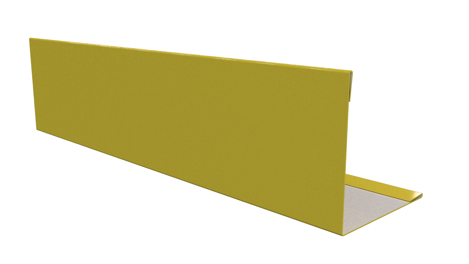 Планка завершающая 10x50x50x10 мм, 1018 цинково-желтый глянцевый