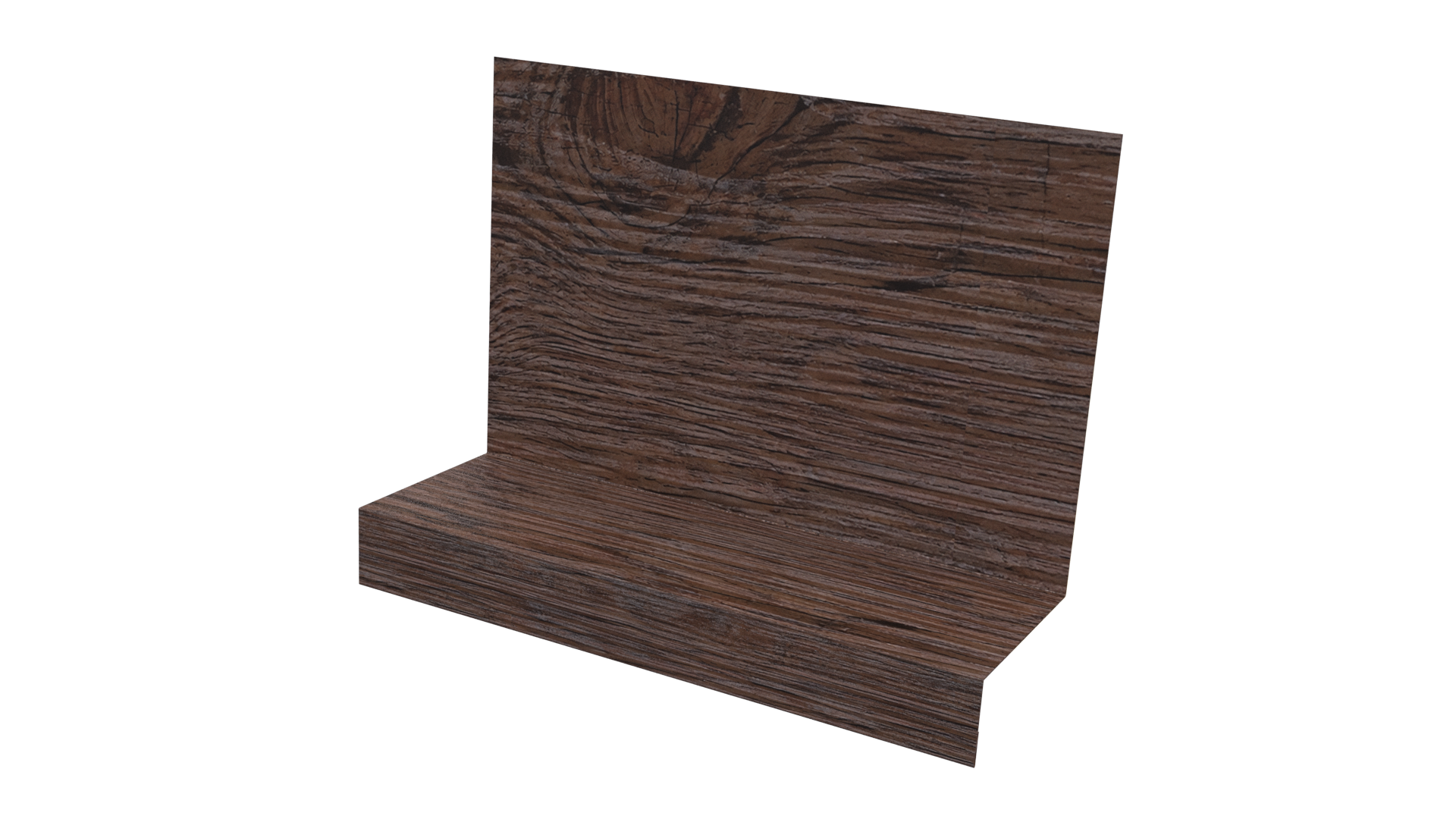 Примыкание боковое фальц 25x65x130 мм, Морёный дуб 3D