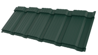 Металлочерепица Каскад 1185/1150x0,5 мм, 6005 зеленый мох матовый