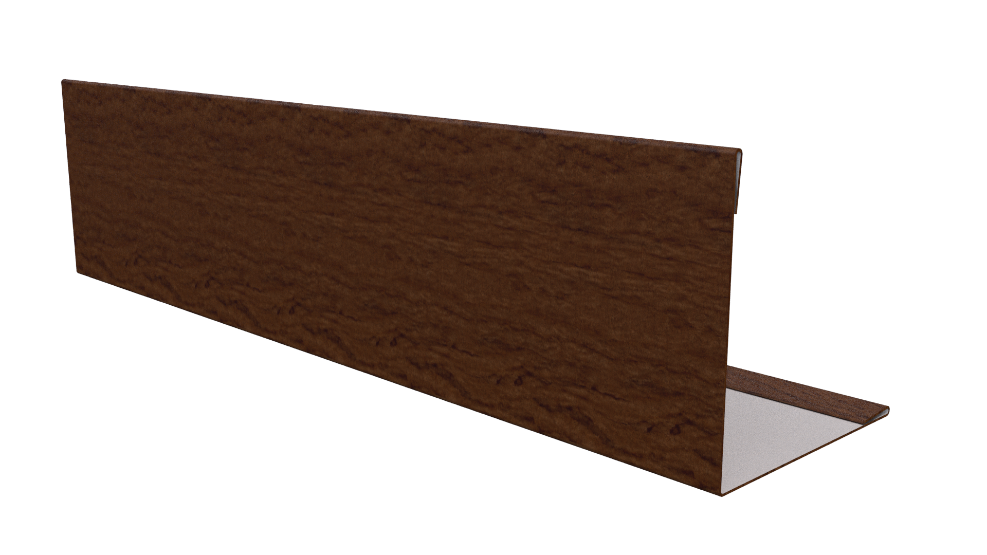 Планка завершающая 10x50x50x10 мм, Золотой орех 3D