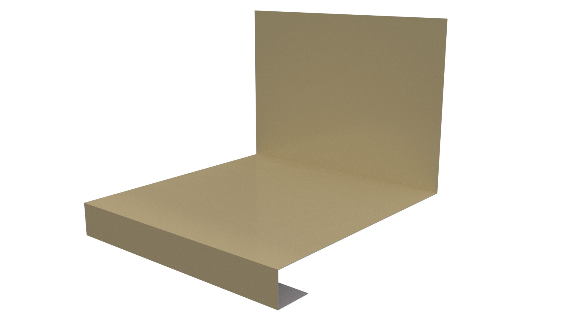 Планка примыкания нижняя к трубе фальц 140x200 мм, 1014 слоновая кость глянцевый