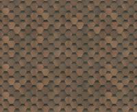 Гибкая черепица Döcke PIE Eurasia Шестигранник, Светло-коричневый