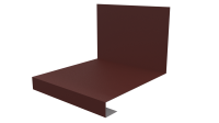 Планка примыкания нижняя к трубе фальц 140x200 мм, 3009 оксид красный матовый