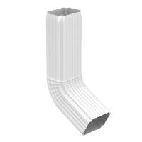 Труба водосточная с коленом 76x102x1000 мм, 9003 белый