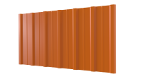 Профнастил НС16 1150/1100x0,4 мм, 2011 насыщенный оранжевый глянцевый