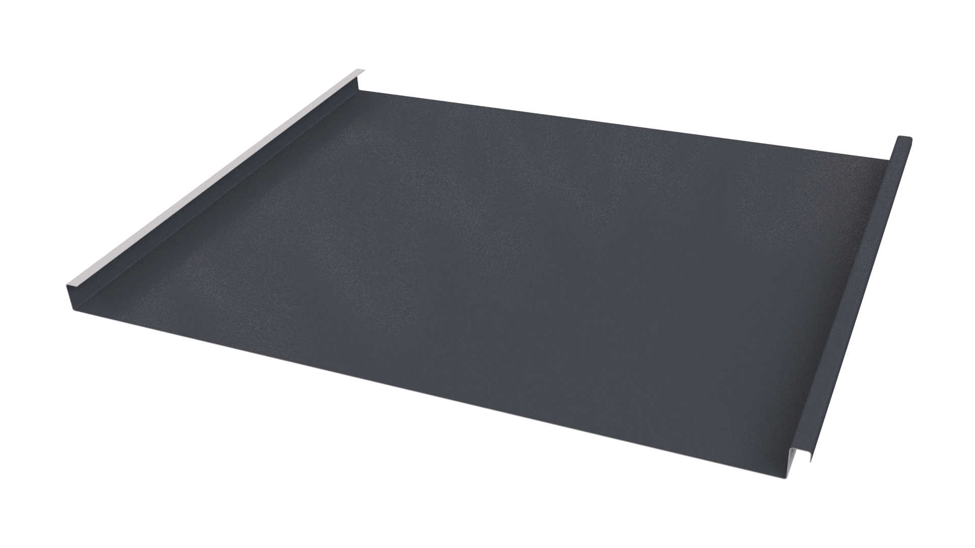 Фальцевая кровля 562/550x0,45 мм, 7024 графитовый серый глянцевый