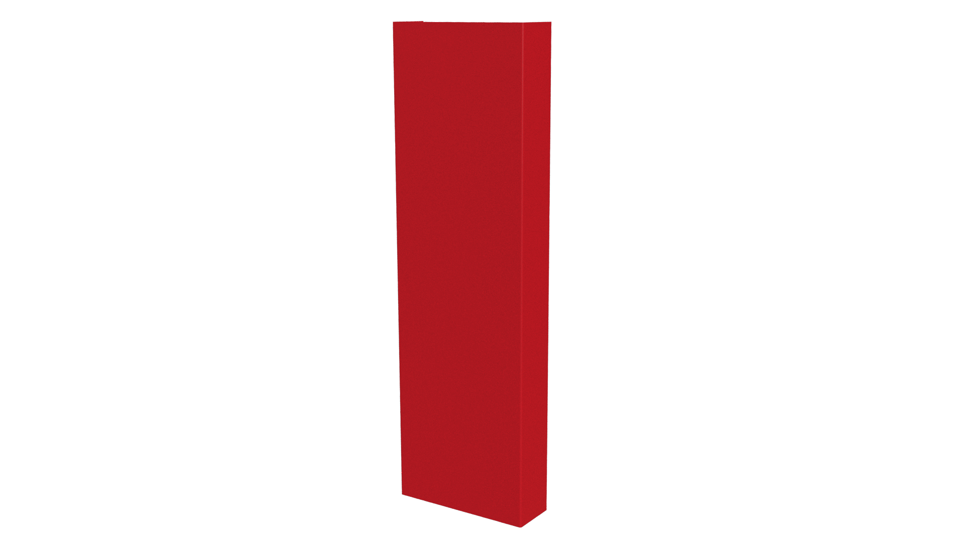 Декоративная накладка 20x60x20 мм, 3020 транспортный красный глянцевый