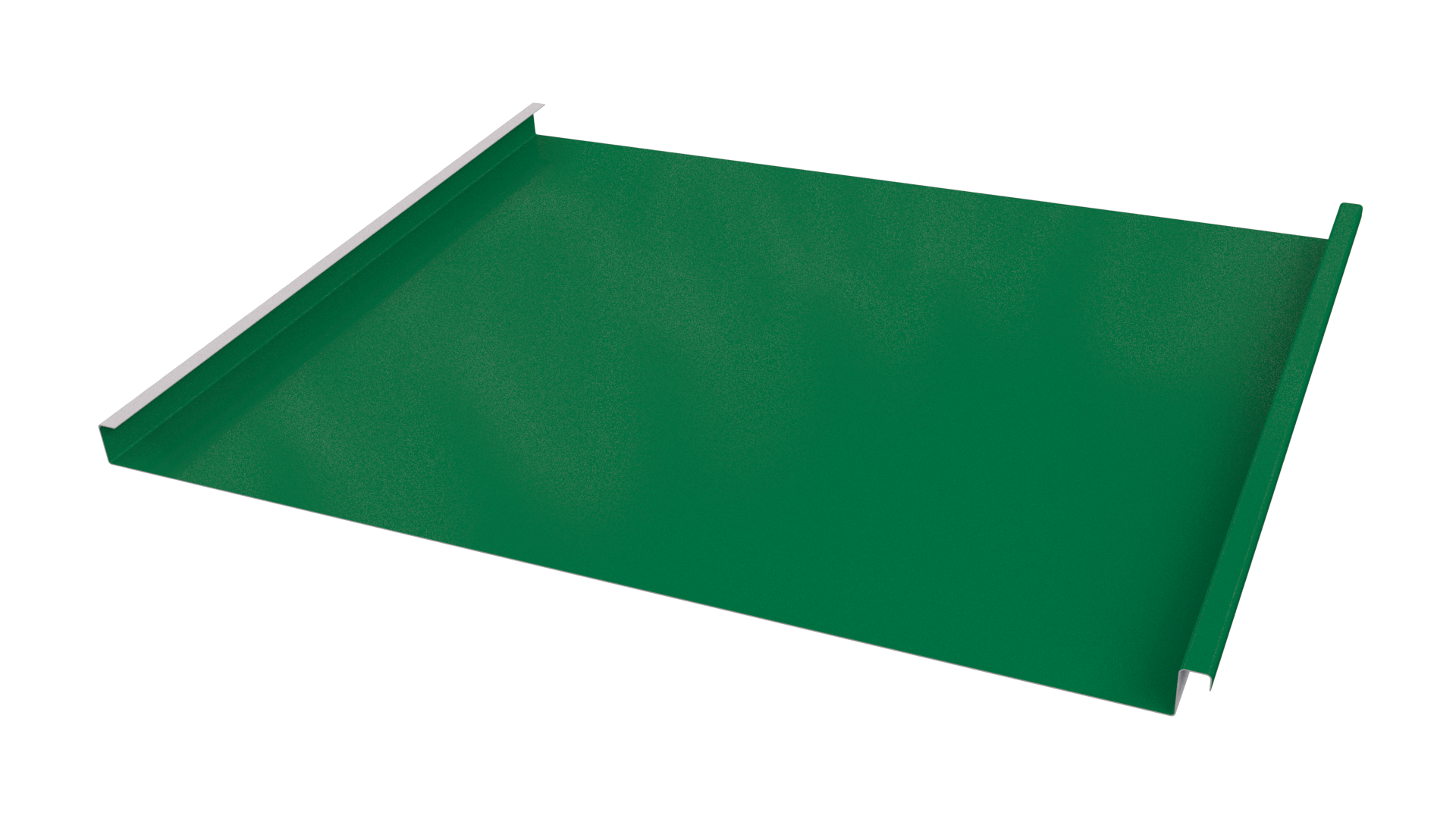 Фальцевая кровля 562/550x0,5 мм, 6029 мятно-зеленый глянцевый