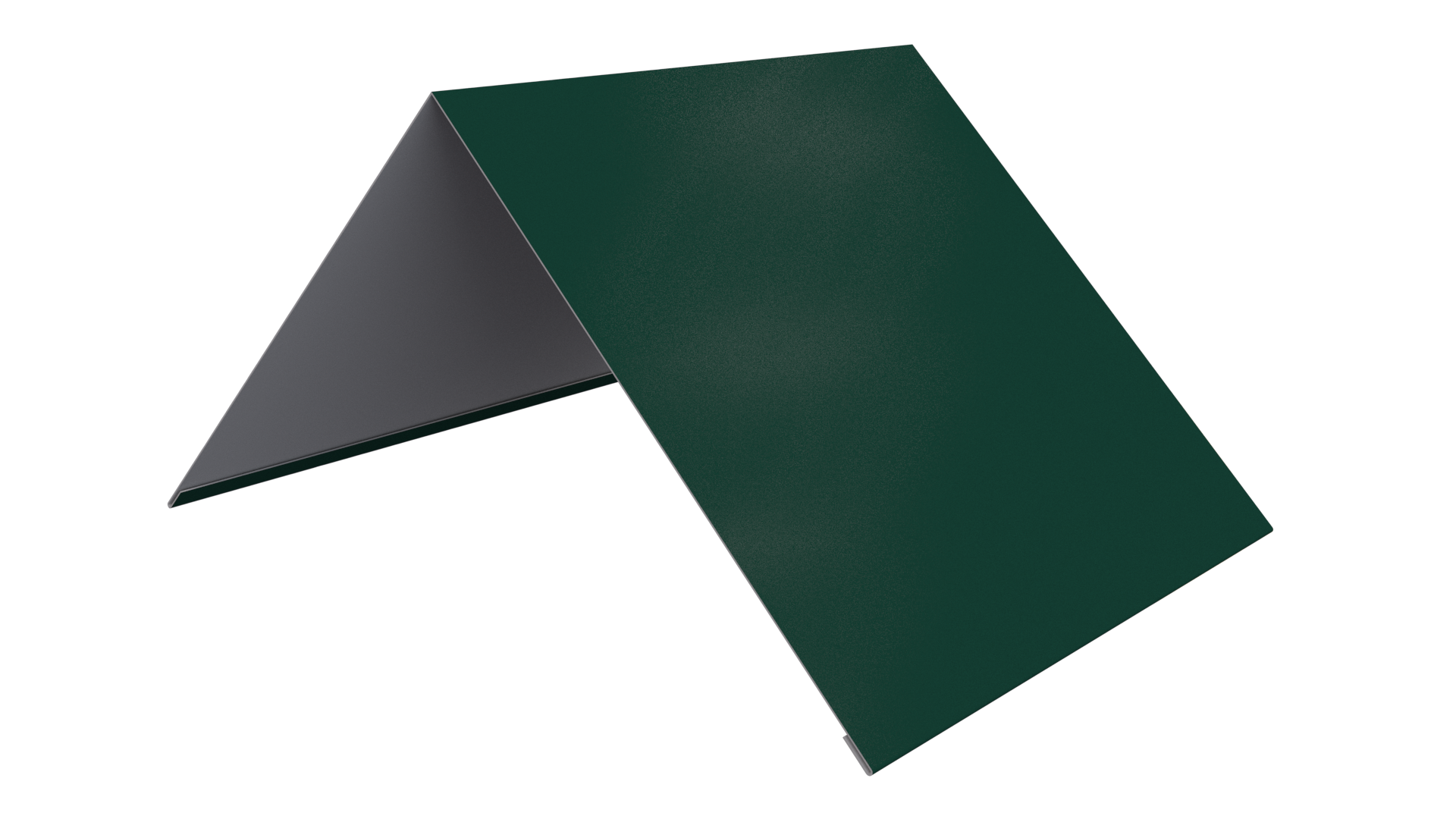 Конёк простой 190x190x2000 мм, 6005 зеленый мох глянцевый