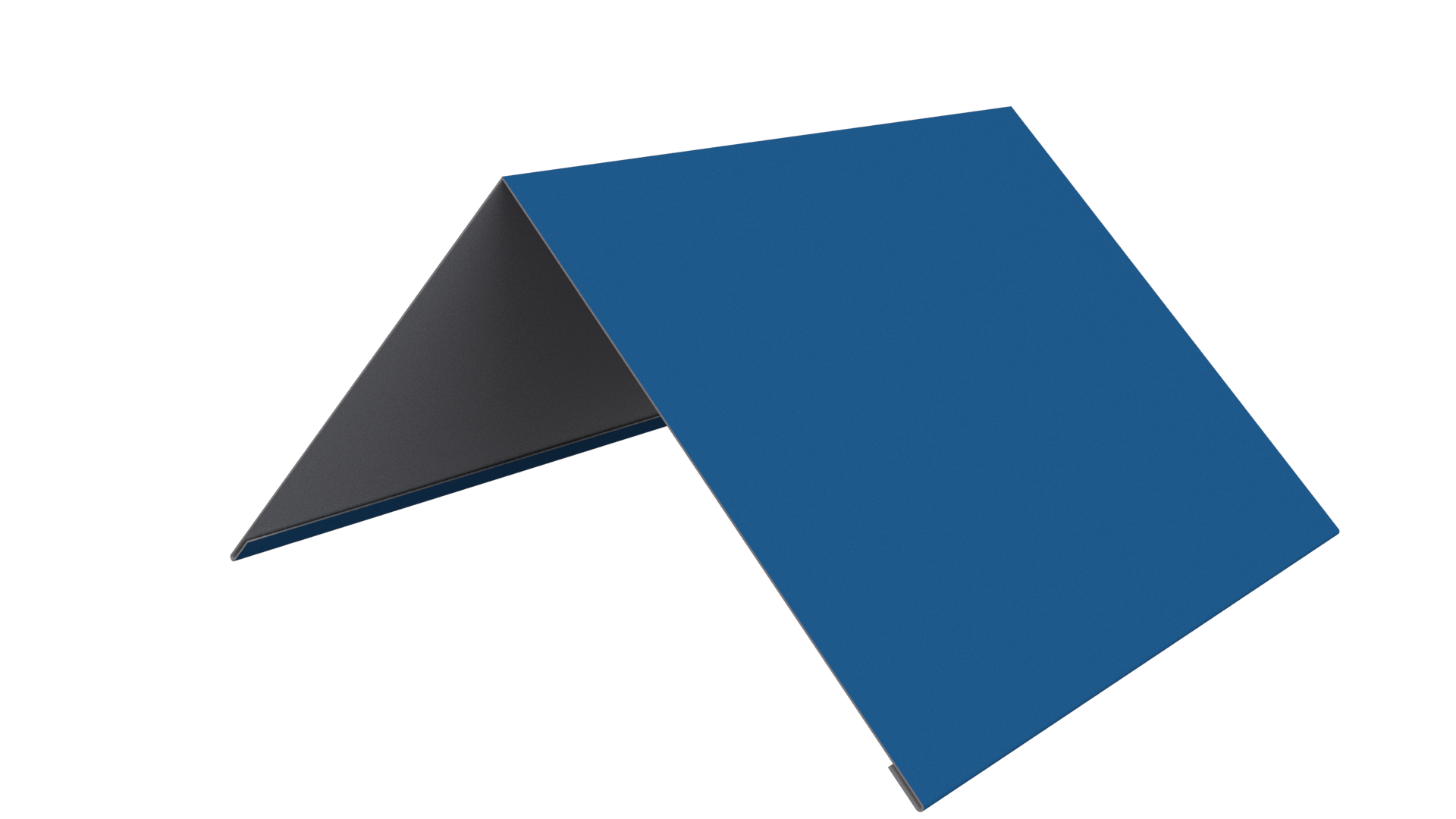 Конёк простой 150x150x2000 мм, 5015 небесно-синий глянцевый