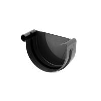 Заглушка желоба левая 125 мм, RAL 9005