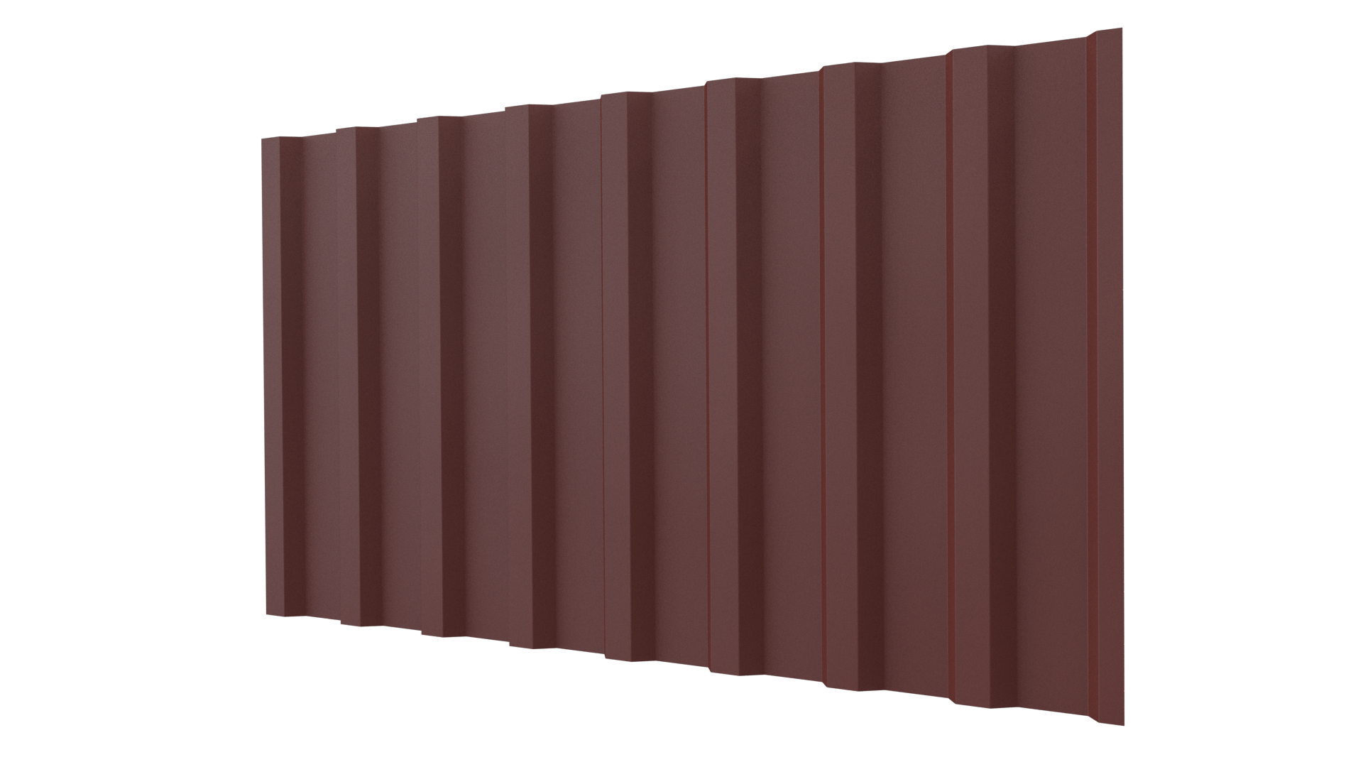Профнастил С20B 1150/1100x0,45 мм, 3009 оксид красный матовый
