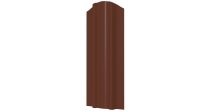 Штакетник Евротрапеция 117x0,5 мм, 8004 медно-коричневый глянцевый