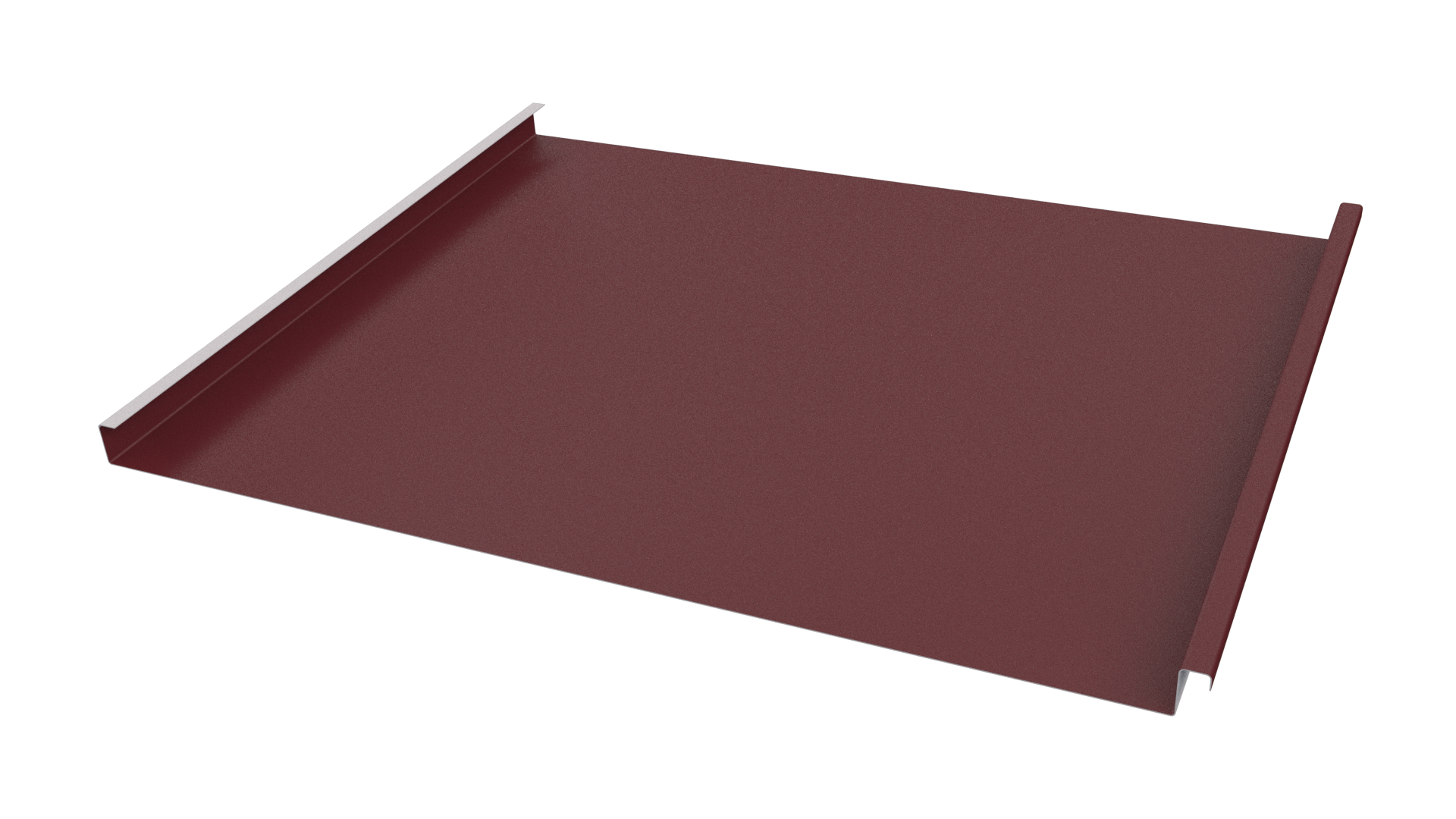 Фальцевая кровля 562/550x0,5 мм, 3005 винно-красный матовый