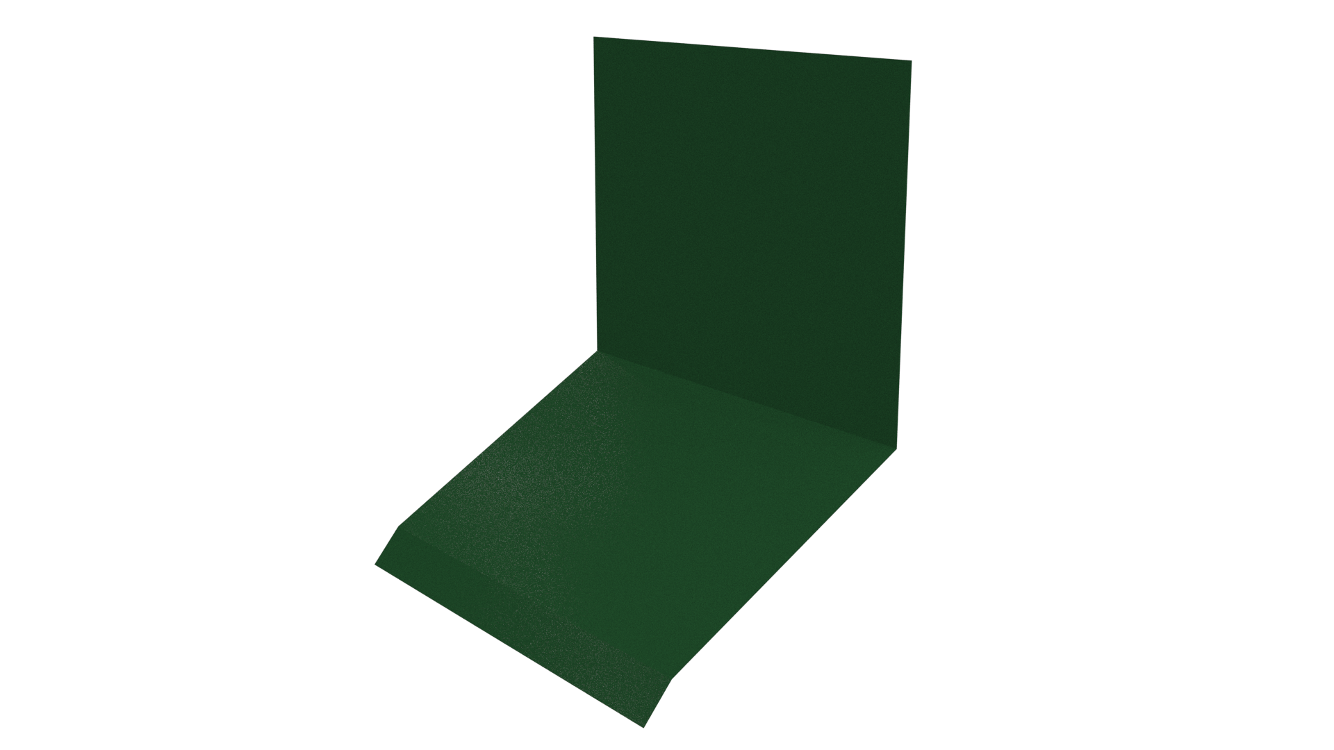 Планка примыкания верхняя к стене фальц 150x130x20 мм, 6002 лиственно-зеленый глянцевый