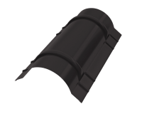 Конёк круглый R110x2000 мм, 8019 серо-коричневый матовый