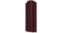 Штакетник Евротрапеция 117x0,4 мм, 3005 винно-красный глянцевый