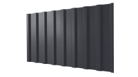 Профнастил С20B 1150/1100x0,3 мм, 7024 графитовый серый глянцевый