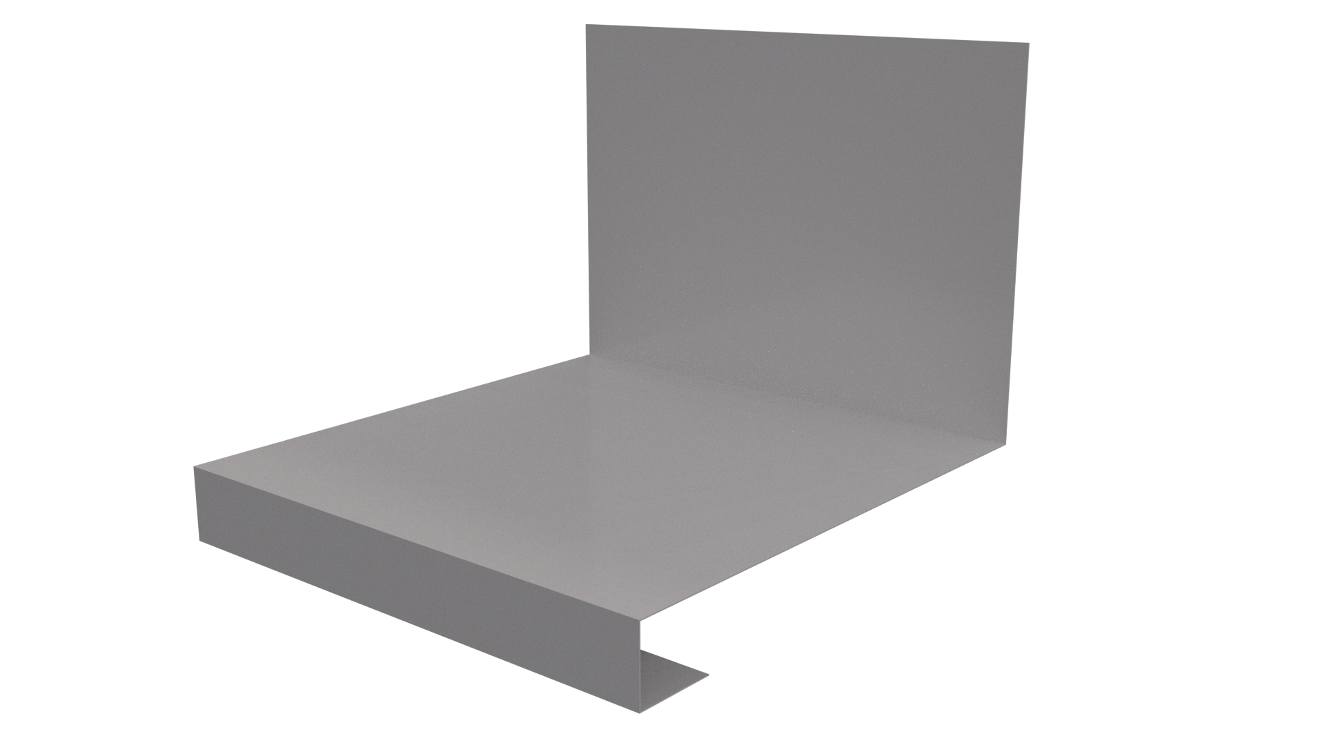 Планка примыкания нижняя к трубе фальц 140x200 мм, 7047 телегрей 4 глянцевый