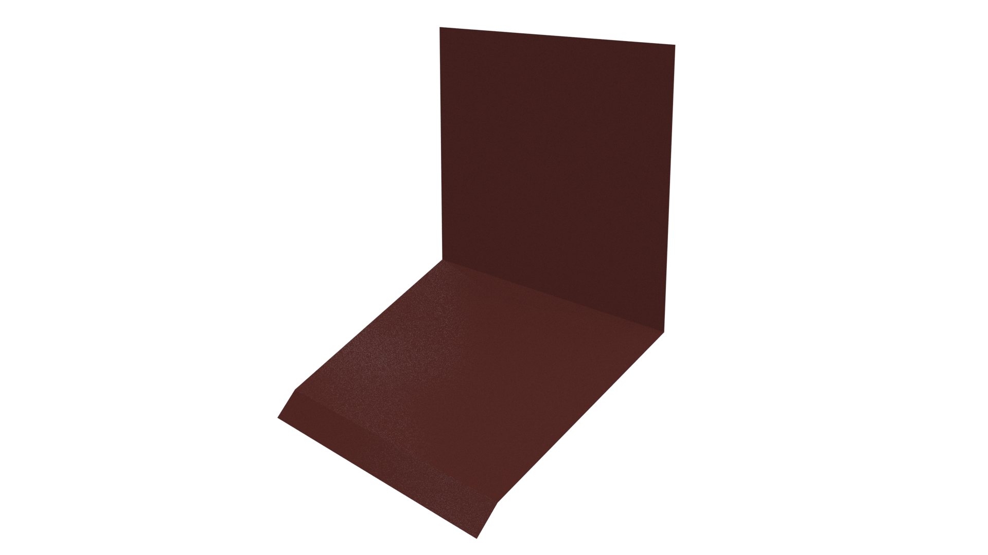 Планка примыкания верхняя к стене фальц 150x130x20 мм, 3009 оксид красный глянцевый