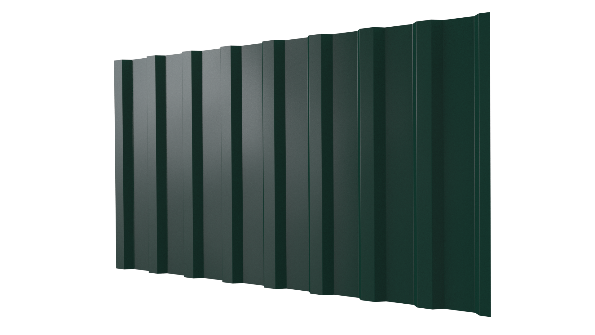 Профнастил С20B 1150/1100x0,4 мм, 6005 зеленый мох глянцевый