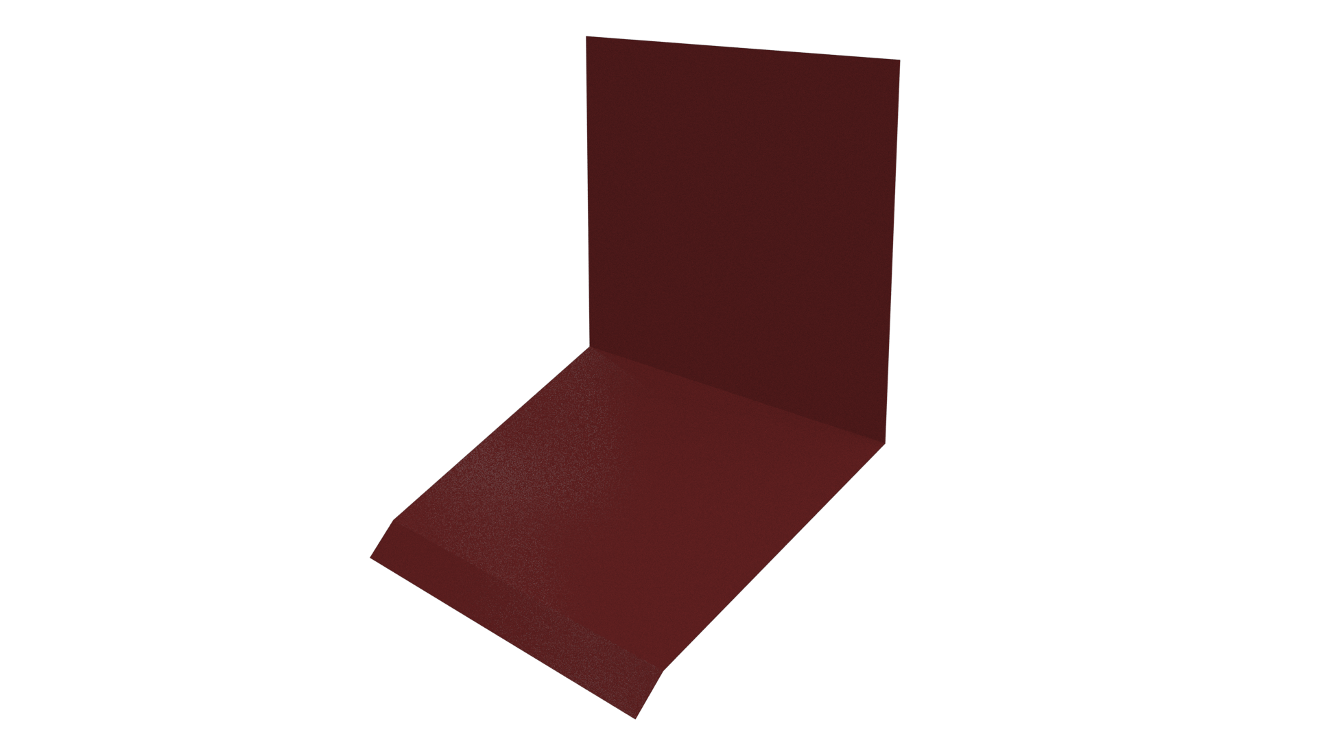 Планка примыкания верхняя к стене фальц 150x130x20 мм, 3011 коричнево-красный глянцевый
