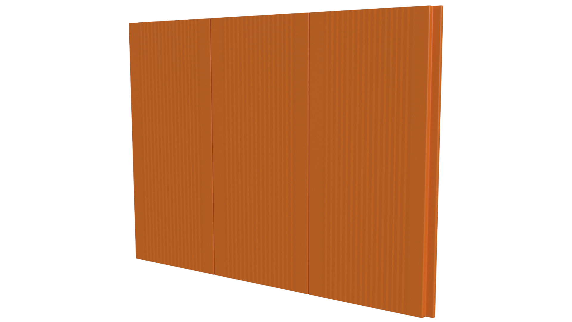 Лайн Про Гофр 200/176x0,5 мм, 2011 насыщенный оранжевый глянцевый