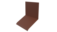 Планка примыкания верхняя к стене фальц 150x130x20 мм, 8004 медно-коричневый матовый