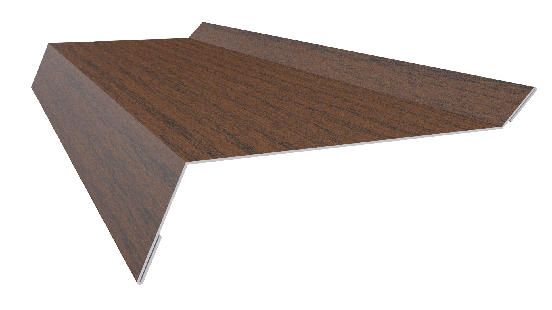 Планка примыкания в штробу 20x60x10 мм, Дуб Локарно 3D