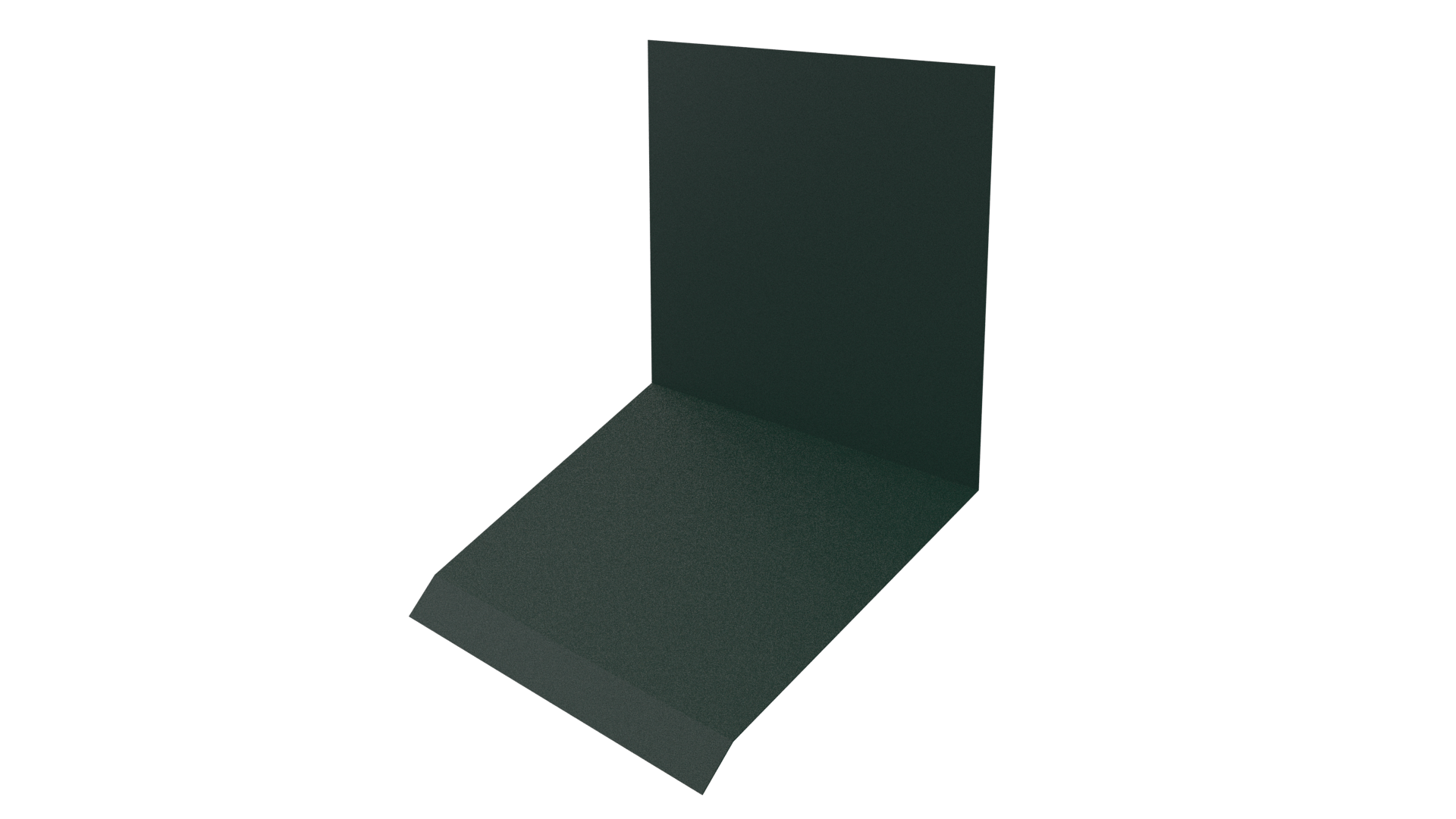 Планка примыкания верхняя к стене фальц 150x130x20 мм, 6005 зеленый мох матовый