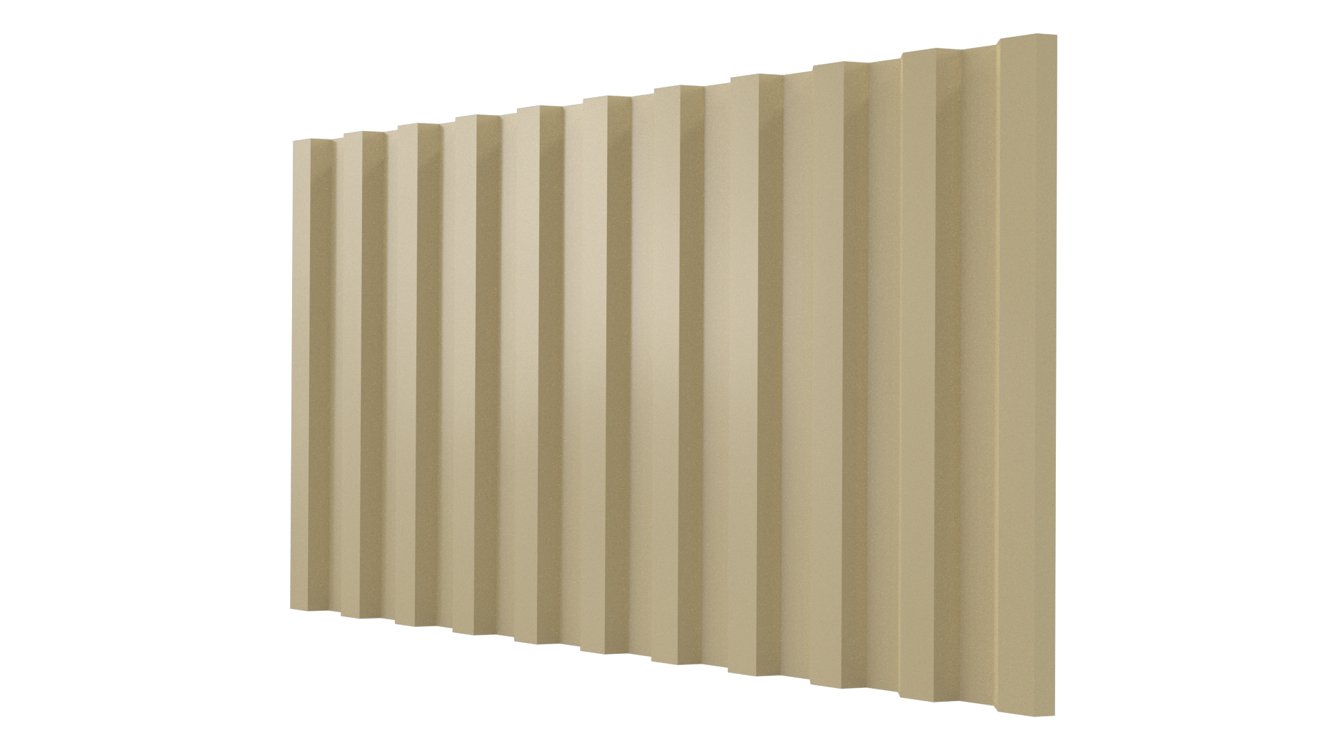 Профнастил С21 1051/1000x0,4 мм, 1014 слоновая кость глянцевый
