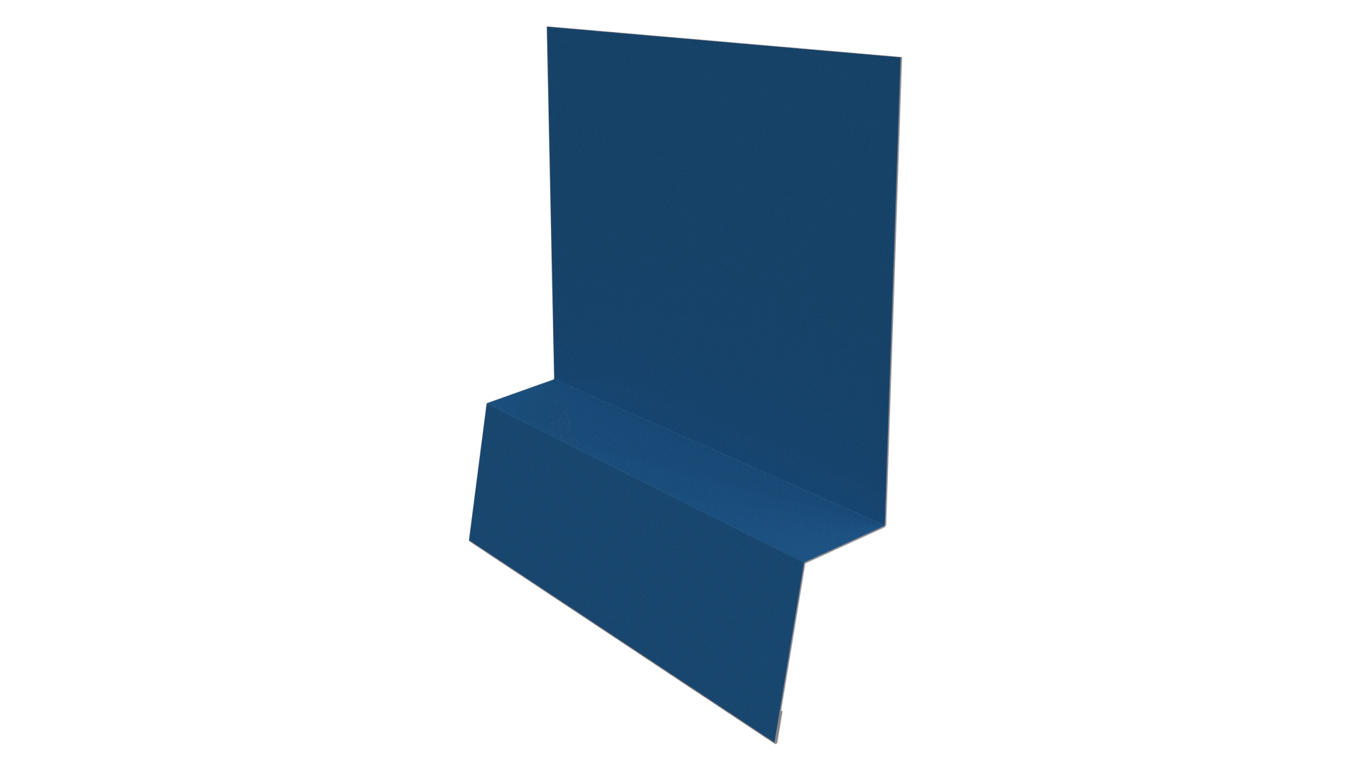Планка стартовая фальц 135x30x55 мм, 5015 небесно-синий глянцевый
