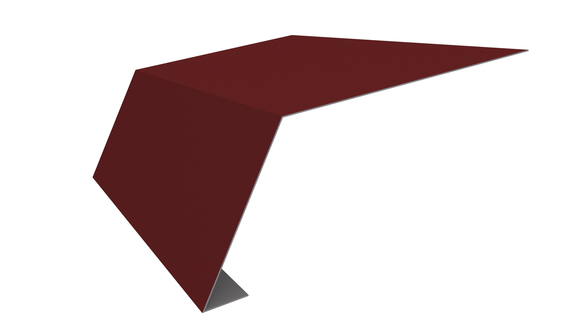 Планка карнизная 100x65x2000 мм, 3011 коричнево-красный глянцевый