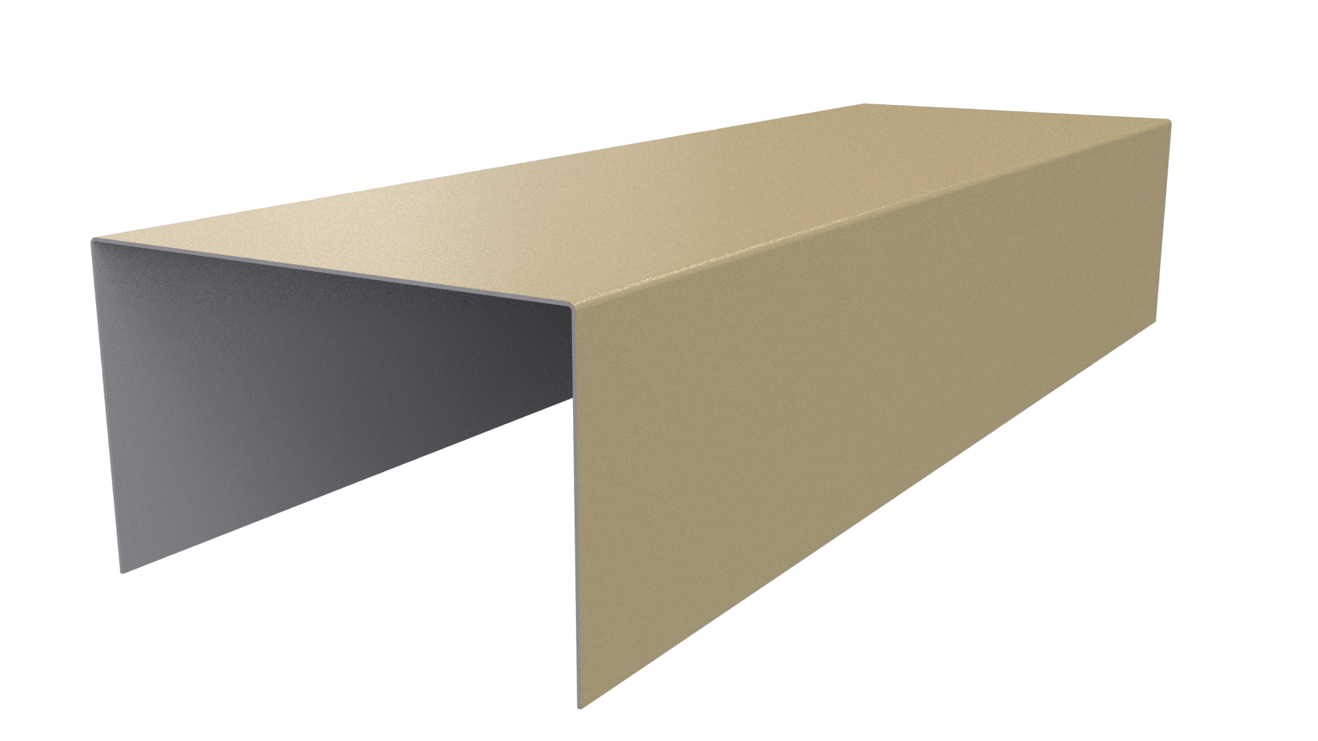Крышка 40x65x40 мм, 1014 слоновая кость глянцевый