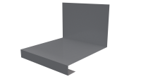 Планка примыкания нижняя к трубе фальц 140x200 мм, 7040 серое окно глянцевый