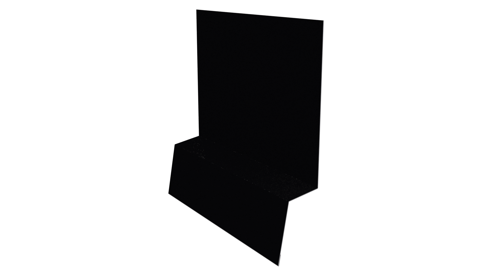 Планка стартовая фальц 135x30x55 мм, 9005 черный янтарь глянцевый