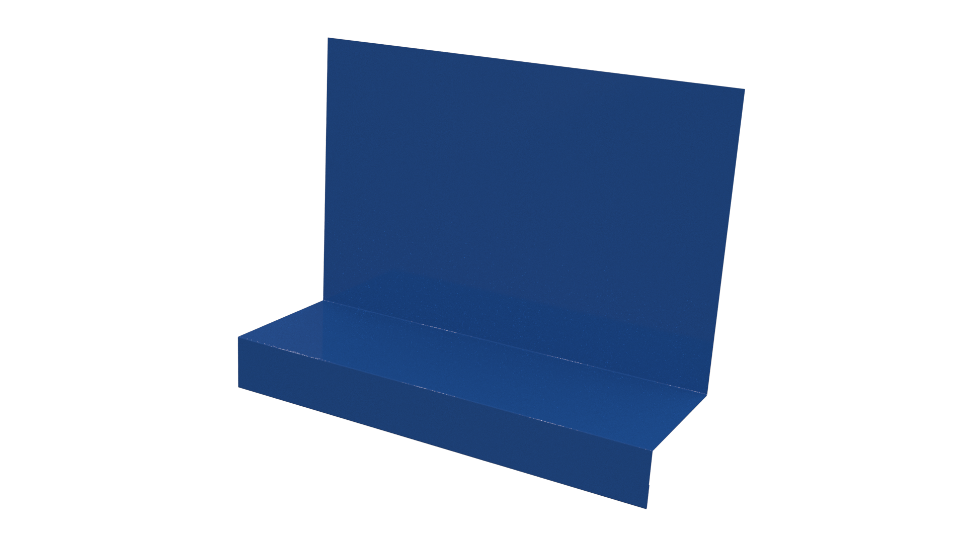 Примыкание боковое фальц 25x65x130 мм, 5005 сигнальный синий глянцевый