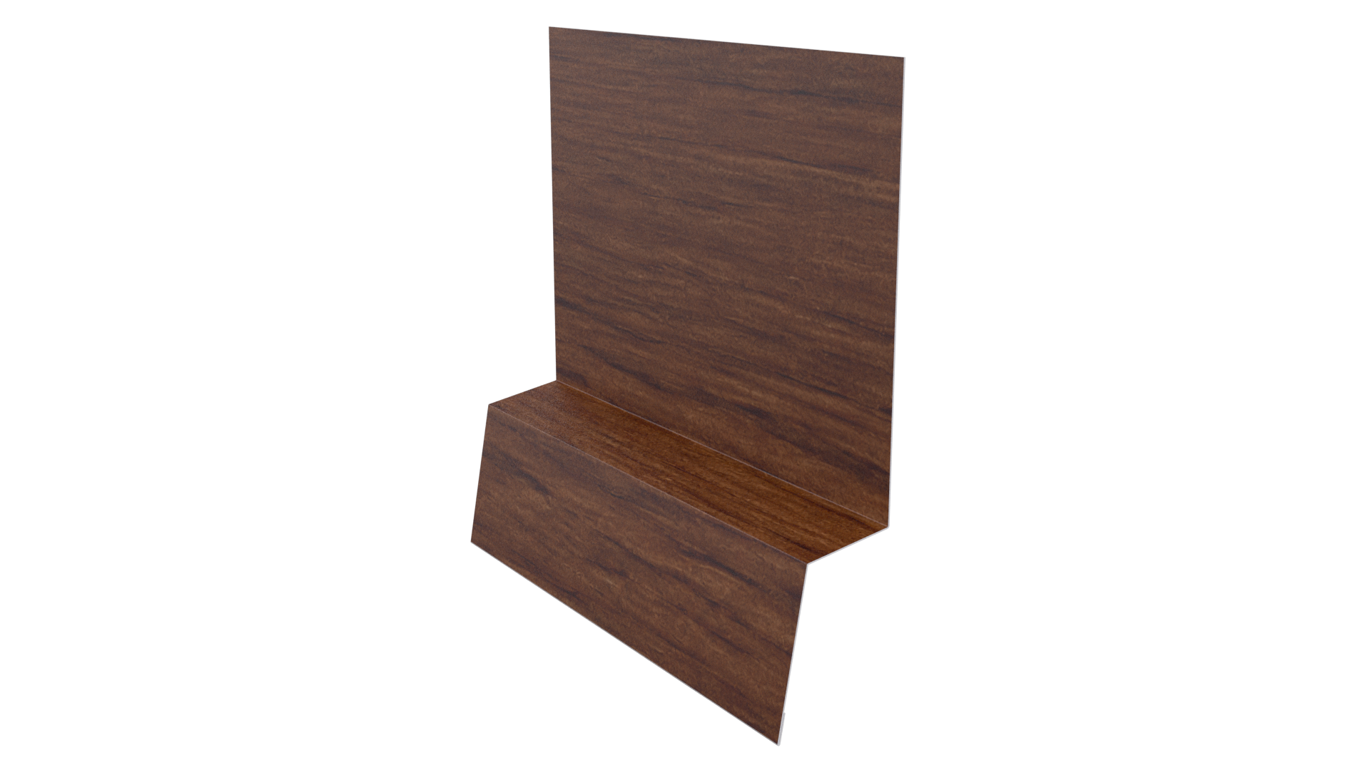 Планка стартовая фальц 135x30x55 мм, Золотой орех 3D
