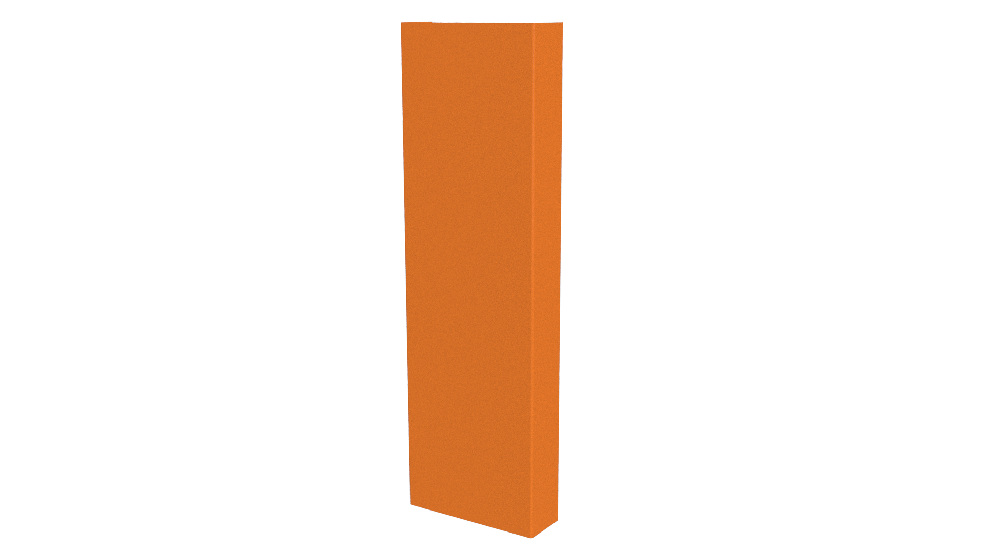 Декоративная накладка 20x60x20 мм, 2011 насыщенный оранжевый глянцевый